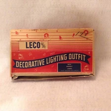 Leco Working Decorative Lightning Outfit, Indoor Lights, Vintage 1940's