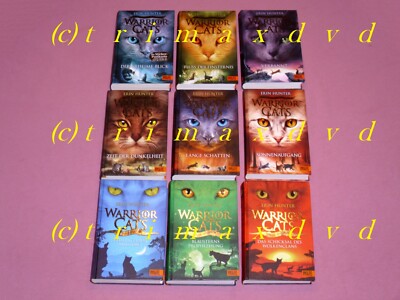 Warrior Cats 3.Staffel Die Macht der Drei & 3x Spec.Adventure Wolkenclans usw.