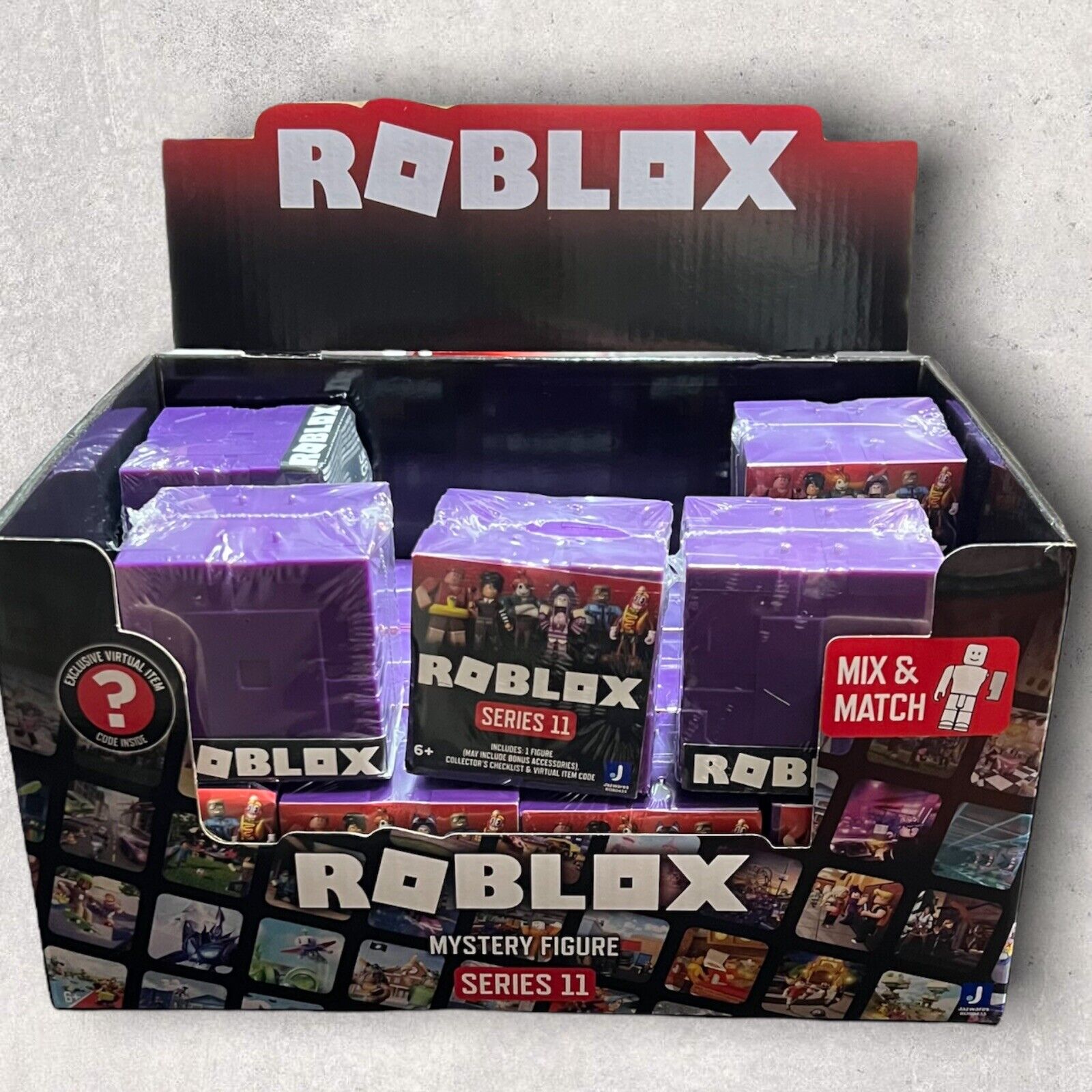 Roblox Action Collection - Series 11 Mystery Figure 6-Pack [Includes 6  Exclusive Virtual Items]