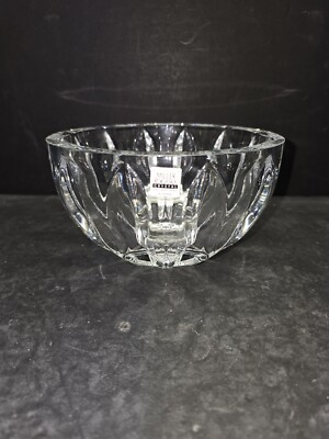 Reed & Barton Co Miller Rogaska Signature Heavy Crystal Equinox 7'' Bowl Slovenia