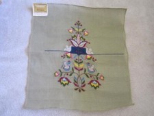 Paragon Swedish Birds Tree Pre-Worked Needlepoint Canvas wool 30 x 26"