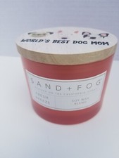 Sand Fog Paws Fresh Breeze Scented Jar Candle 12oz World's Best Dog Mom
