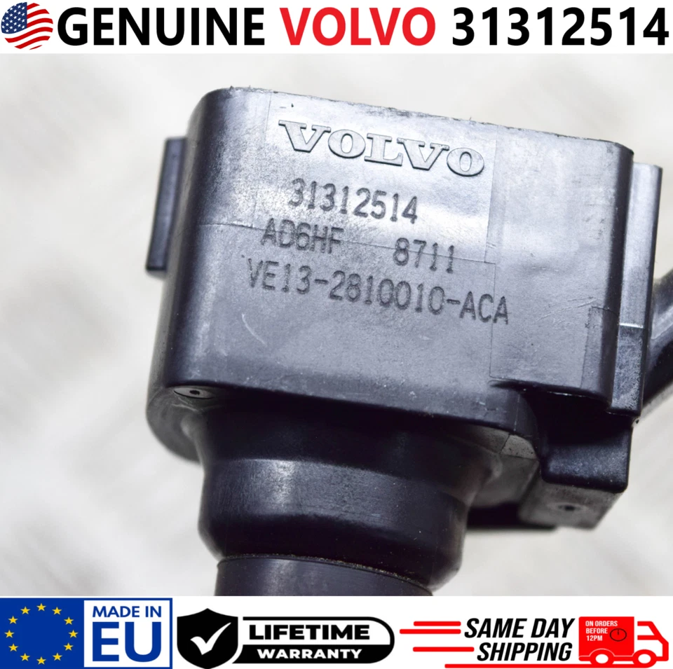 Bobina de encendido original OEM VOLVO x1 para Volvo 2015-2019 2,0 L I4, 31312514 Foto 3 de 4