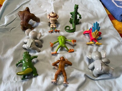 set of Rainforest Cafe animals from 2000 an extra of a crocodile