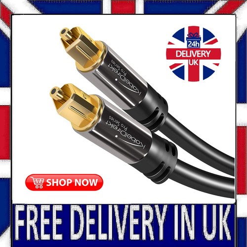 KabelDirekt 1m Optical Digital Audio Cable/TOSLINK Cable TOSLINK to