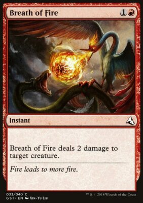 MTG Magic the Gathering Breath of Fire (33/42) Global Series LP