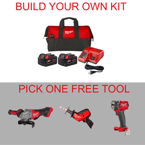 Milwaukee M18 Fuel Battery Kit + Free 