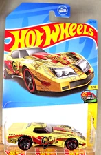 2023 Hot Wheels #65 HW Art Cars 7/10 '76 GREENWOOD CORVETTE Yellow w/BlackMC5Sp