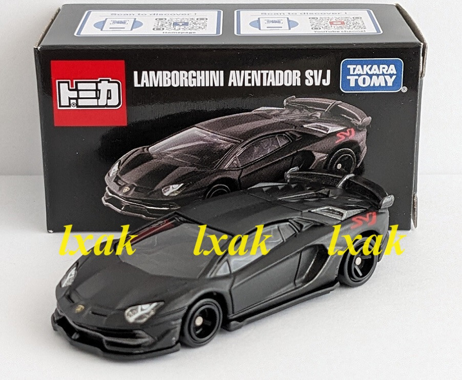 TOMICA #070-6 LAMBORGHINI AVENTADOR SVJ 1/68 BLACK TOMY ASIA