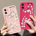 Flower Case For iPhone 16 15 14 13 Pro Max 12 11 16e Shockproof Soft TPU Cover