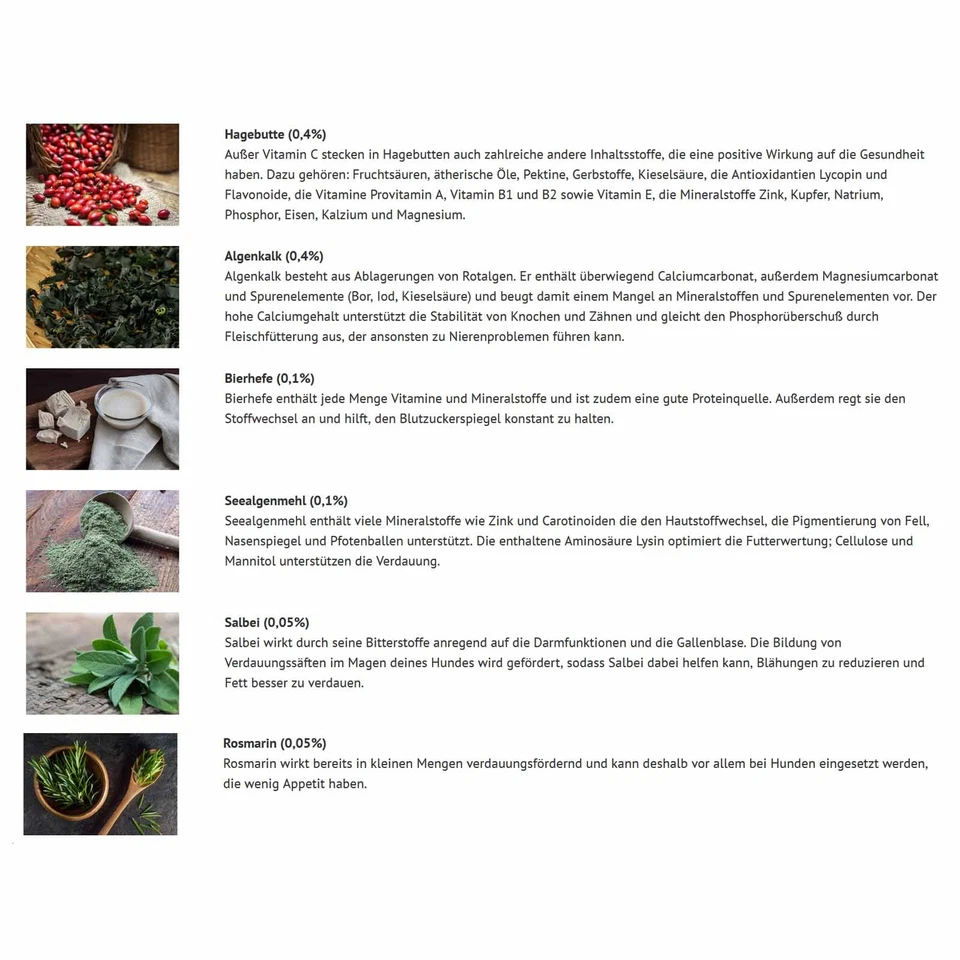 Nassfutter Ente Süßkartoffel Birne 400g Festessen für Hunde Hundefutter BARF - Bild 4 von 4