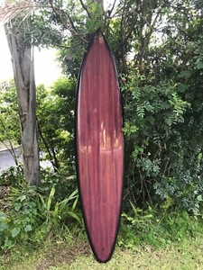 ABSOLUTELY GORGEOUS AND STUNNING 8'0" KOA WOOD HAWAIIAN GUN SURFBOARD BRAND NEW