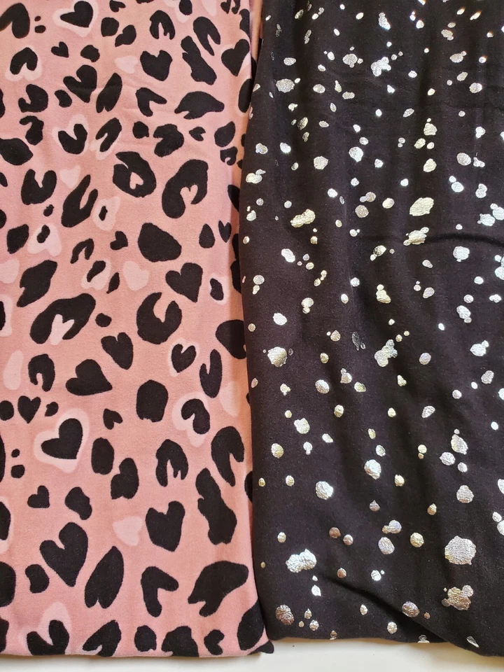 Mujer Junior Talla S (3-5) Gamuza Tobillo Leggings 4 Pares Nuevo Negro Rosa Foto 3 de 4