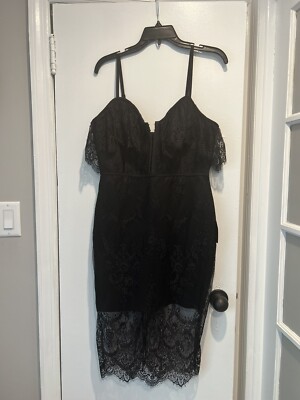 Lulu's Women's Corset Black Dress Size Large - Brand New With Tags | eBay