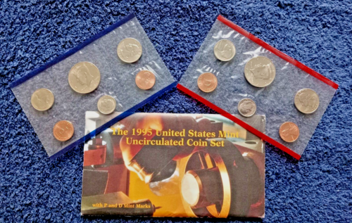 US MINT 1995 UNCIRCULATED COIN SET - DENVER & PHILADELPHIA