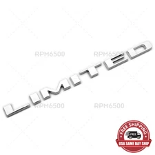 2014-2018 Jeep Cherokee Limited Rear Liftgate Chrome Nameplate Emblem Decal OEM