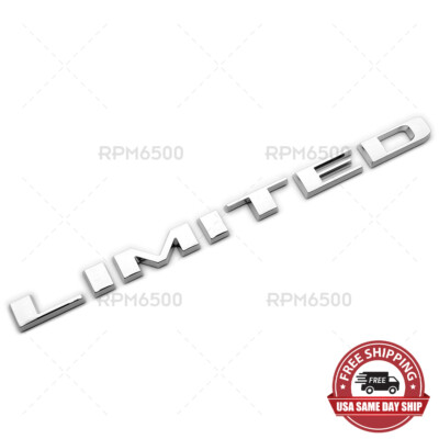 2014-2018 Jeep Cherokee Limited Rear Liftgate Chrome Nameplate Emblem Decal OEM