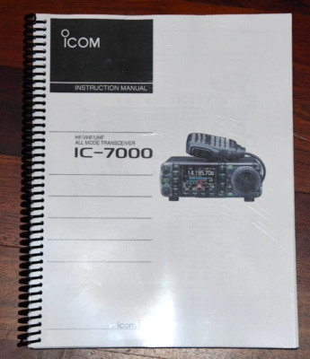 Icom IC-7000 Instruction manual - Coil bound by Dr. KB7QPS | eBay