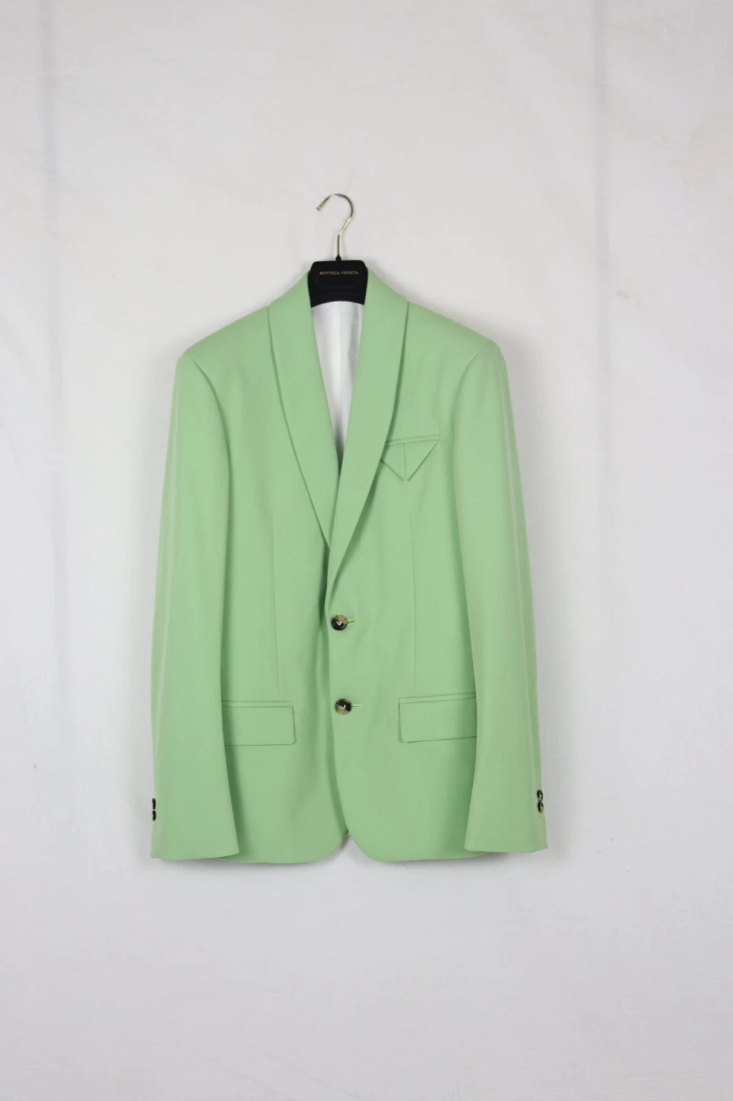 Bottega Veneta Blazer Jacket Semi di Polvere Stretch in Pistacchio Nuova con etichette 46 I