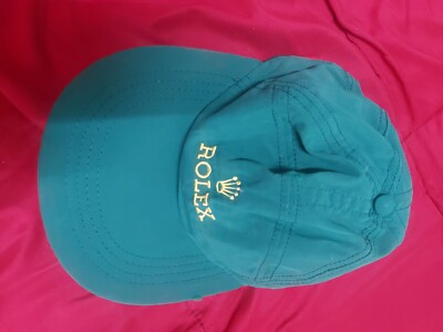 Rolex CAP HAT Green 2020 Rolex lettering and crown logo in yellow