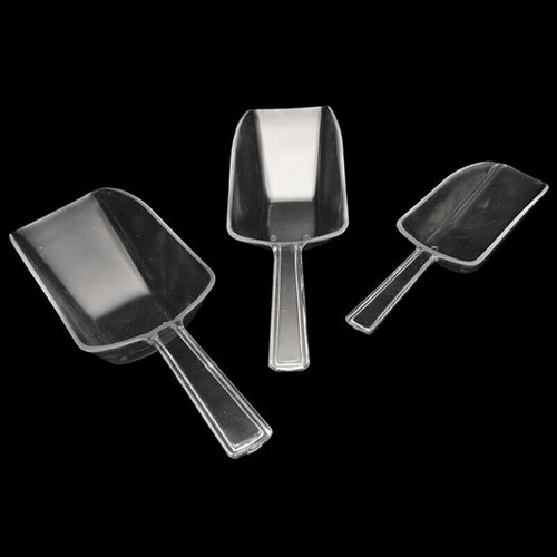 3* Clear Plastic-Scoop Bar Buffet Wedding Sweet Sugar Serving Ice Bag Food USNEW