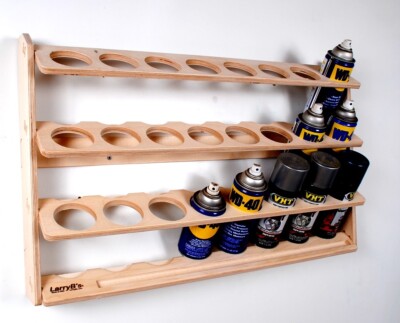 24 Can Aerosol Spray Can Holder and Lube Storage Rack Kit ...