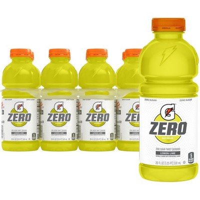 Gatorade Zero Sugar Thirst Quencher Sports Drinks, 20 Fl Oz (Pack of 8)