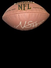 NICK SINGLETON TENNESSEE TITANS Signed Football NFL Draft JSA RB 2