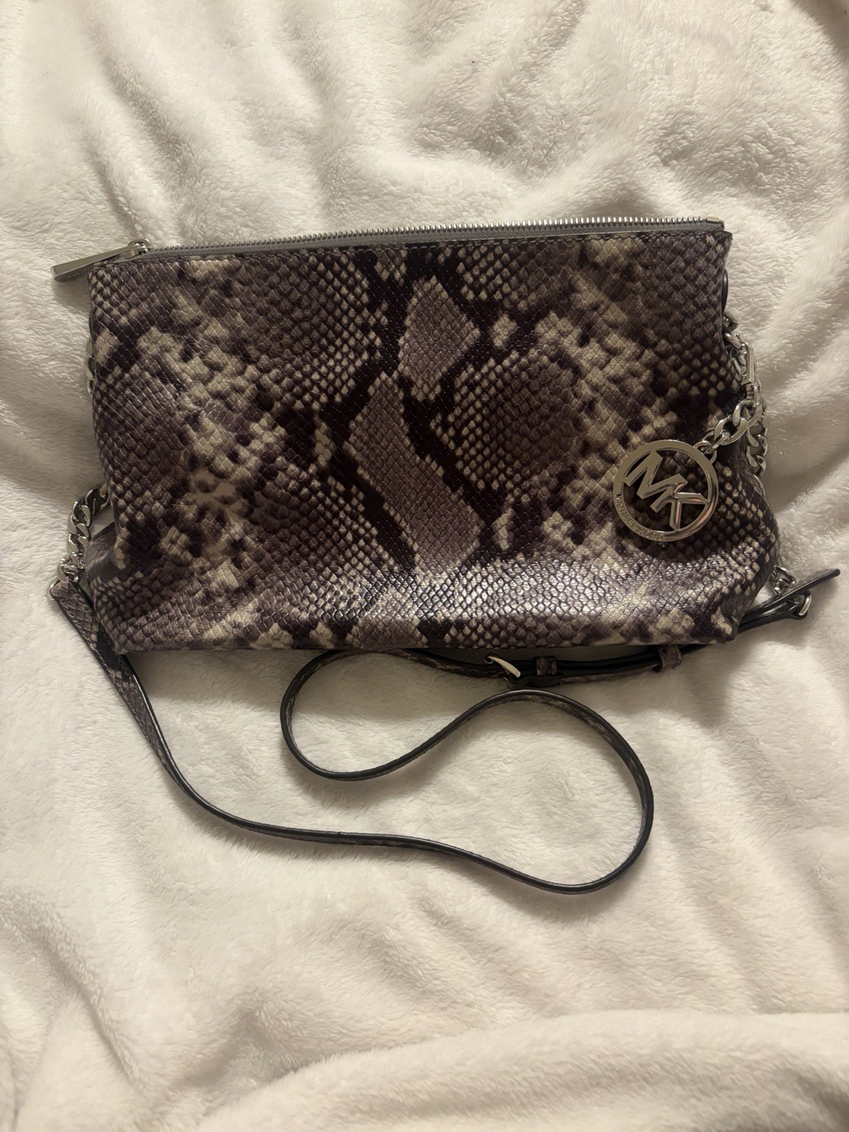 Michael Kors Python Snakeskin Crossbody Shoulder … - image 2