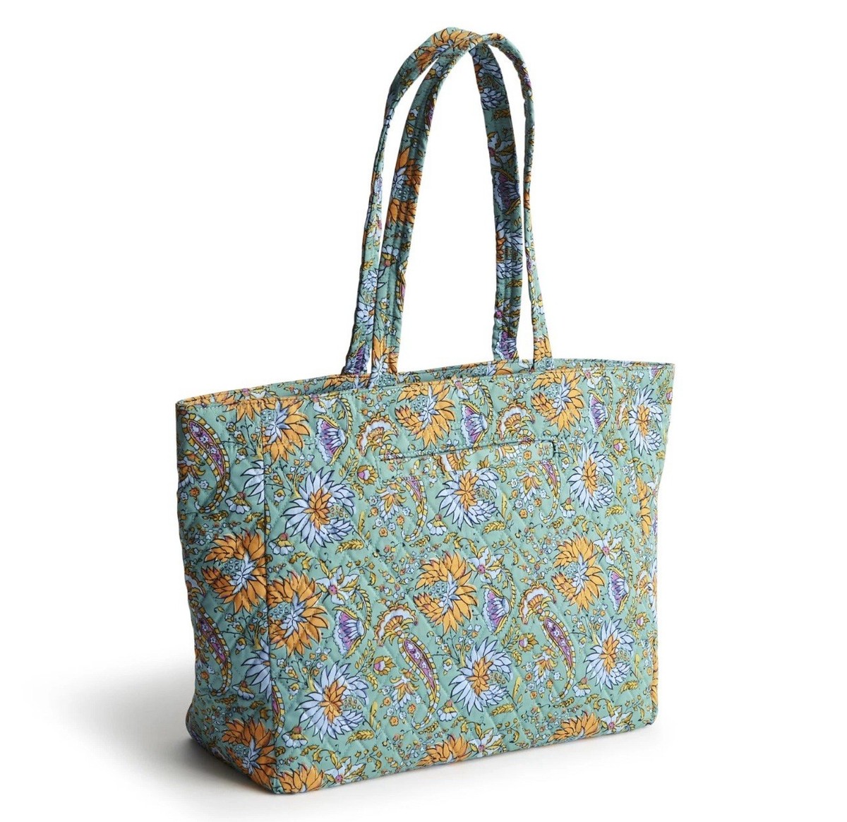 バッグ D Vera Bradley Premium Cotton Hathaway Tote Gemstone Paisley