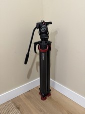 Sachtler aktiv8 Fluid Head  Flowtech 75 Carbon Fiber Tripod - Pro Video System