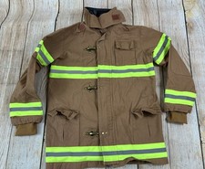 Get Real Gear Firefighter Lee Tan Coat Kids Youth Size 8-10
