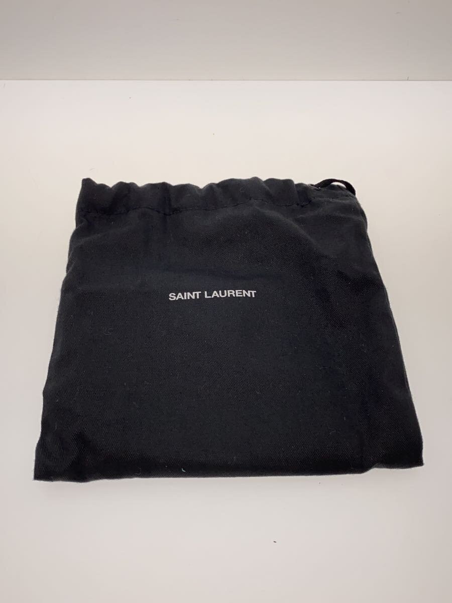 SAINT LAURENT scomparto per monete pelle nero donna 669925