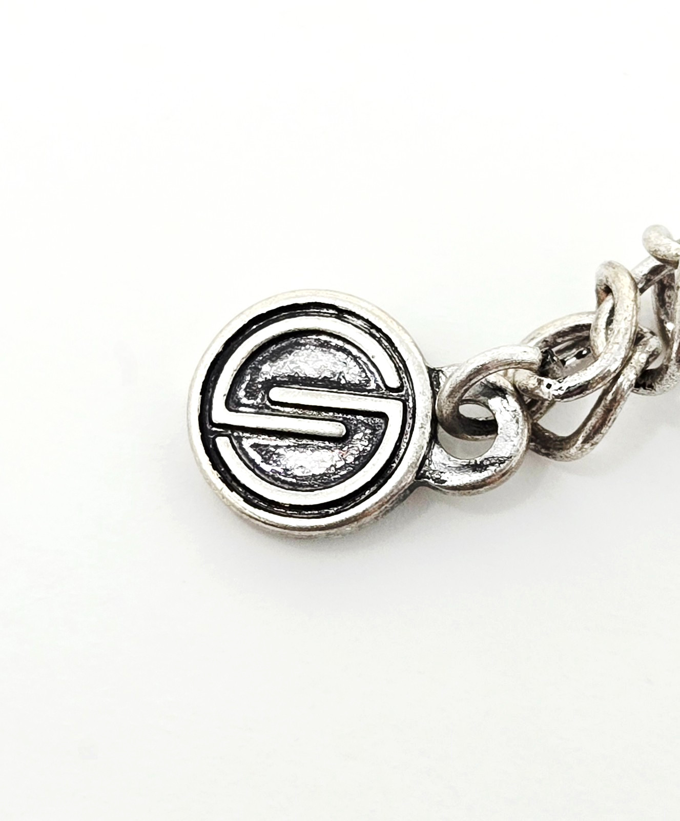 Dylanlex Silver Multi Chain Crystal Statement Nec… - image 7