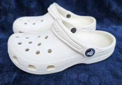 Weiße weiche Gummi Slipper Mädchen klassische Crocband Clogs Gr. 13 (C13) Crocs