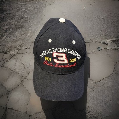 Dale Earnhardt #3 NASCAR Racing Champion 1951-2001 Cap Embroidered VTG Y2K 