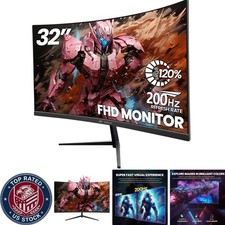 32" Curved Gaming Display, 200Hz & 120%sRGB - Perfect for Streaming & Movies