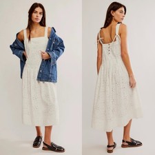 Free People Primavera Eyelet Midi Dress XS