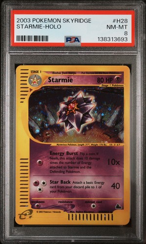 Starmie graded PSA 8 for sale on eBay