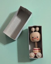 Vtg 1979 Come-Apart Animal Top - Shackman - Handcrafted Wood Spinning Toy - Read