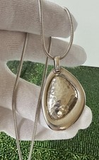 Silpada Hammered Sterling Silver Pendant 20.5 Chain Necklace