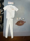 Barbie Ken Fountain Boy Outfit #1407 Chocolate Soda w/ Foam Straw Spoon Pencil
