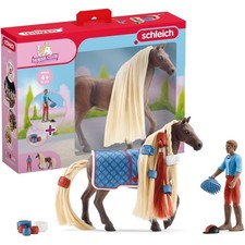 Schleich 42586 Horse Club - Leo & Rocky Pferde Styling Spielset mit Figuren