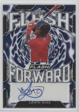 2021 Leaf Flash Flashback Forward Navy 10/50 Lewin Diaz #LD1 Auto 3d6