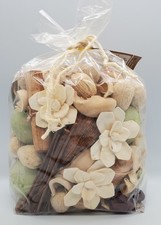 Kirkland's Luxury Happy Home Green & White 14 Oz Bag Potpourri Wood/ Flowers New