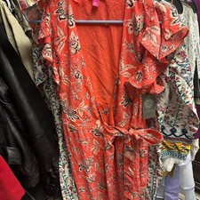 Vince Camuto Floral Orange Dress