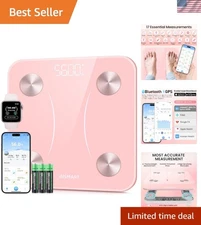 Digital Body Composition Scale - 400 lbs Capacity, Smartphone Sync & BMI Tracker
