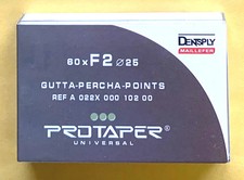 Protaper Univeral Obturation Gutta Percha Points F2 60pk - Dentsply.