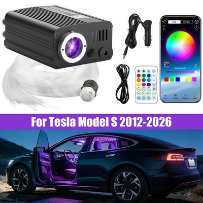 Car Headliner Shooting Star Light Fiber Optic Kit For Tesla Model S 2012-2026