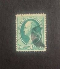 George Washington 3 Cent Stamp In Used Us Stamps (19th Century